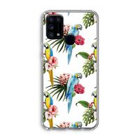 Kleurrijke papegaaien: Samsung Galaxy M31 Transparant Hoesje