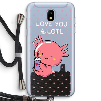Love You A Lotl: Samsung Galaxy J5 (2017) Transparant Hoesje met koord