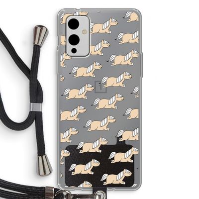 Ponys: OnePlus 9 Transparant Hoesje met koord