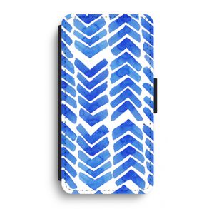 Blauwe pijlen: iPhone XR Flip Hoesje