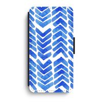 Blauwe pijlen: iPhone XR Flip Hoesje