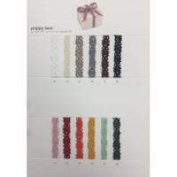 Poppy lace 10m x 10mm zwart