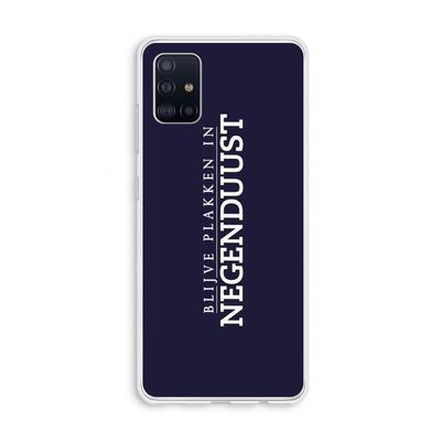 Blijve plakken in Negenduust: Galaxy A51 4G Transparant Hoesje