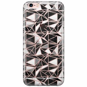 iPhone 6/6s siliconen hoesje - Abstract blocks