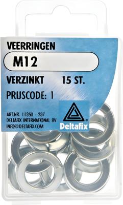 Veerringen m12 verz 15st - Deltafix