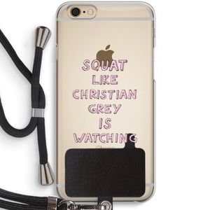 Christian Grey: iPhone 6 / 6S Transparant Hoesje met koord