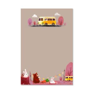The Little Red House Camper Forest Animals Notepad