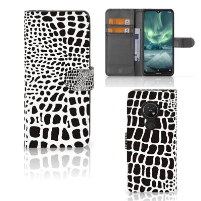 Nokia 7.2 | Nokia 6.2 | Telefoonhoesje | Met pasjeshouder | Slangenprint
