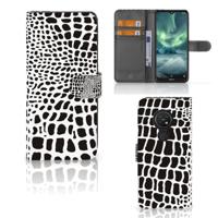Nokia 7.2 | Nokia 6.2 | Telefoonhoesje | Met pasjeshouder | Slangenprint