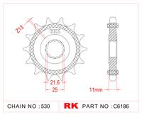 RK Sprocket 530 16z rubberized