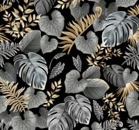 Behang jungle Ouderwetse stijl met bomen
