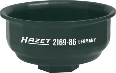HAZET Oliefitersleutel 2169-86 · 1/2 inch (12,5 mm) vierkant hol · Ribbelprofiel · SW 86 mm
