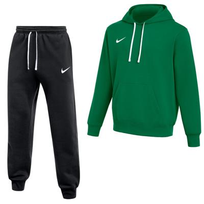 Nike Park 26 Fleece Pullover Hoodie Joggingpak Donkergroen Zwart