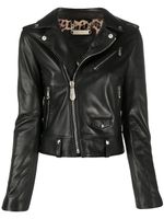 Philipp Plein veste de moto zippée - Noir