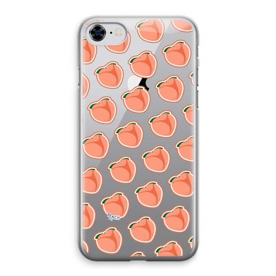 Just peachy: iPhone 8 Transparant Hoesje