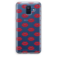 Lips: Samsung Galaxy A6 (2018) Transparant Hoesje - thumbnail