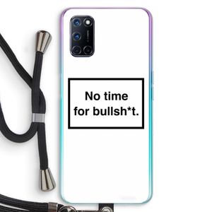 No time: Oppo A92 Transparant Hoesje met koord