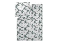 LIVARNO Dekbedovertrek 240 x 220 cm (Dennenboom/wit/groen)