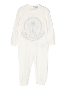 Moncler Enfant logo-print wool romper - Blanc