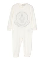 Moncler Enfant logo-print wool romper - Blanc - thumbnail