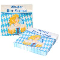 100x Oktoberfest versiering servetten