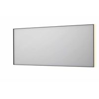 INK SP32 spiegel - 180x4x80cm rechthoek in stalen kader incl indir LED - verwarming - color changing - dimbaar en schakelaar - mat zwart 8410100