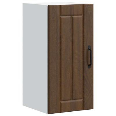 Keukenwandkast Lucca bewerkt hout bruin eikenkleur
