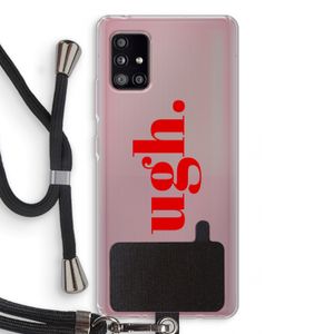 Ugh: Samsung Galaxy A51 5G Transparant Hoesje met koord