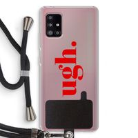 Ugh: Samsung Galaxy A51 5G Transparant Hoesje met koord