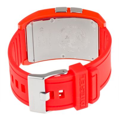 Diesel horlogeband DZ7218 Silicoon Rood 24mm