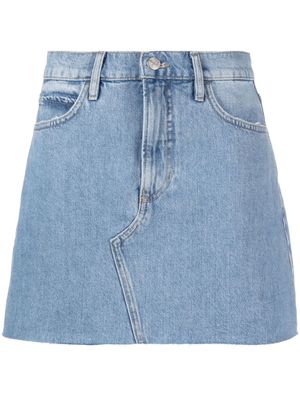 FRAME minijupe en jean à coupe évasée - Bleu