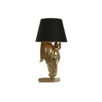 Bureaulamp Home ESPRIT Zwart Gouden Hars 50 W 220 V 30 x 30 x 59 cm