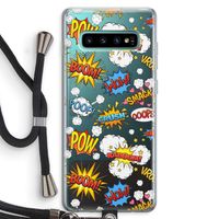 Pow Smack: Samsung Galaxy S10 Plus Transparant Hoesje met koord
