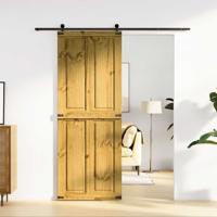 VidaXL Schuifdeur corona 80x210 cm massief grenenhout VidaXL Schuifdeur corona 80x210 cm massief grenenhout