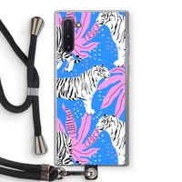 Tijger: Samsung Galaxy Note 10 Transparant Hoesje met koord