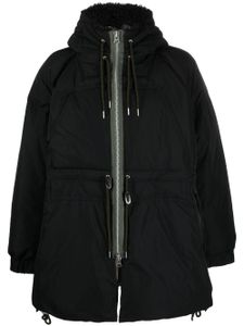 sacai parka zippée à design matelassé - Noir