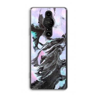 Pastel zwart: Sony Xperia Pro-I Transparant Hoesje