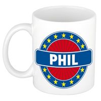 Phil naam koffie mok / beker 300 ml - thumbnail