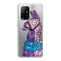 Lama: Oppo A94 5G Transparant Hoesje Lama: Oppo A94 5G Transparant Hoesje