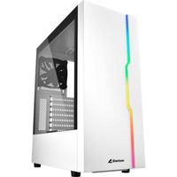 Sharkoon RGB Slider tower behuizing 3x USB-A | RGB | Tempered Glass