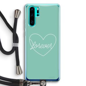 Forever heart pastel: Huawei P30 Pro Transparant Hoesje met koord