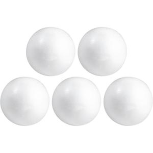 Piepschuim bollen/ballen - 50x - D4 cm - wit - styropor - hobby figuren