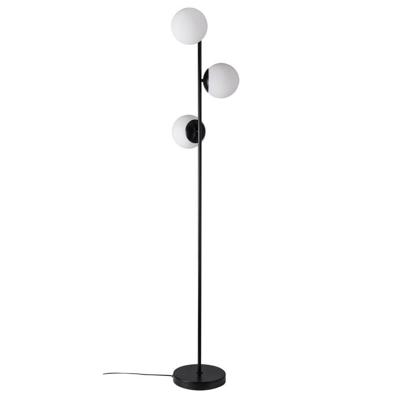 Nordlux VloerlampLilly 3-lichts zwart met witte bol - 48613003