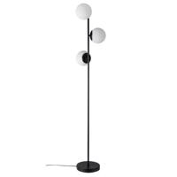 Nordlux VloerlampLilly 3-lichts zwart met witte bol - 48613003