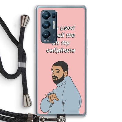 Hotline bling: Oppo Find X3 Neo Transparant Hoesje met koord