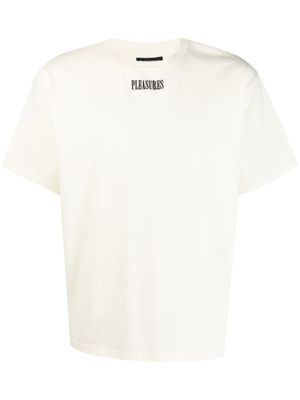 Pleasures t-shirt en coton à carreaux - Blanc