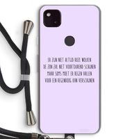 Regenboog: Pixel 4a 5G Transparant Hoesje met koord