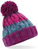 Beechfield CB486b Junior Corkscrew Pom Pom Beanie - Winter Berries - One Size