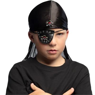 Boland Carnaval verkleed Piraten set - bandana en ooglap - kinderen - themafeest