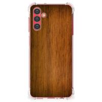 Samsung Galaxy A13 5G | A04s Stevig Telefoonhoesje Donker Hout